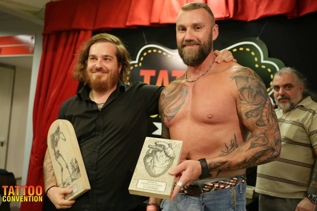 Premiazione alla Genova Tattoo Convention